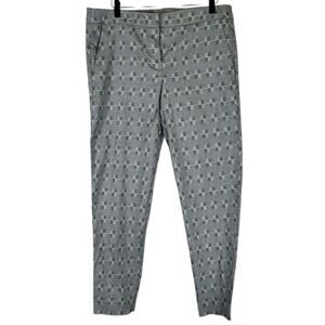 ADRIENNE VITTADINI black white grey blue capri pant // 12